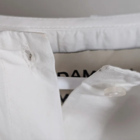 Damson Madder Romeo Broderie Oversized Cotton Button Up Heart Blouse - Picture 14 of 14